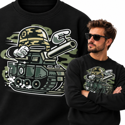 BLUZA ANIMOWANA   WAR TANK